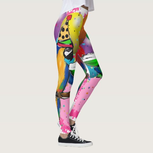 Birthday Parrots Leggings (Rechts)