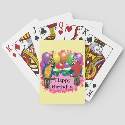 BIRTHDAY PARROTS SPIELKARTEN (Rückseite)