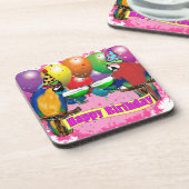 BIRTHDAY PARROTS UNTERSETZER (Linke Seite)