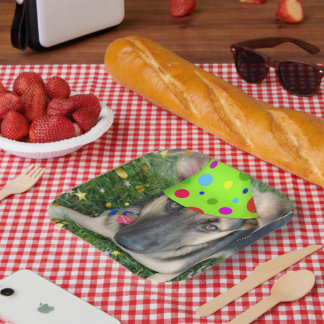 Birthday Party Animal German Shepherd Pappteller