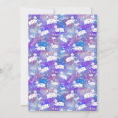 Birthday Party Aries Ram Constellation Stars Einladung (Rückseite)