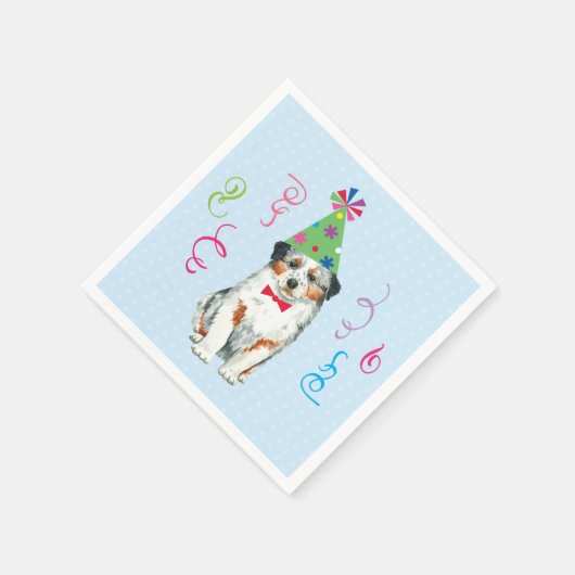 Birthday Party Aussie Serviette (Ecke)