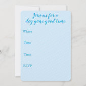 Birthday Party Ballons Basset Hound Einladung (Rückseite)