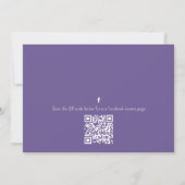 Birthday Party Ballons Confetti QR Code Facebook Einladung (Rückseite)