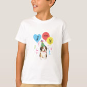Birthday Party Balloons Beagle T-Shirt (Vorderseite)