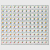 Birthday Party Balloons Multicolored Geschenkpapier (Flach)