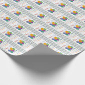 Birthday Party Balloons Multicolored Geschenkpapier (Ecke)