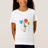 Birthday Party Balloons Smooth Fox Terrier T-Shirt (Vorderseite)