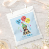 Birthday Party Balloons Yorkie Geschenktütchen (Ausgeschnitten)