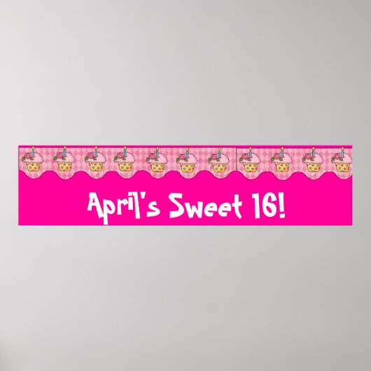 Birthday Party Banner Poster (Vorne)