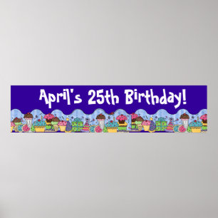 Birthday Party Banner Poster