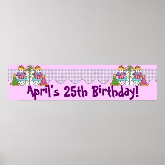 Birthday Party Banner Poster (Vorne)