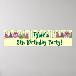 Birthday Party Banner Poster