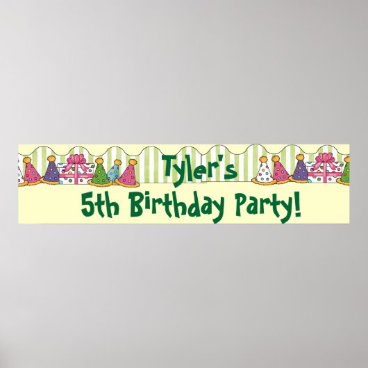 Birthday Party Banner Poster (Vorne)
