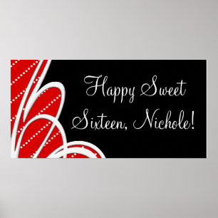 Birthday Party Banners Posters Poster