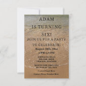 Birthday Party Beach Nautical Custom Trendy Niedli Einladung (Vorderseite)