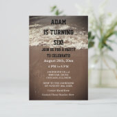 Birthday Party Beach Wassersport Outdoor Custom Einladung (Stehend Vorderseite)