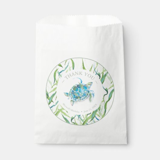 Birthday Party befürwortet die Flaggen-Meeresschil Geschenktütchen (Vorderseite)