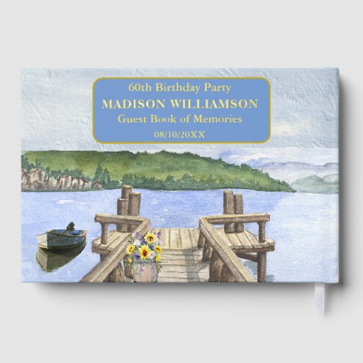 Birthday Party Bergsee Dock Wilhelm Tell Gästebuch (Rückseite)
