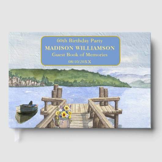 Birthday Party Bergsee Dock Wilhelm Tell Gästebuch (Vorderseite)