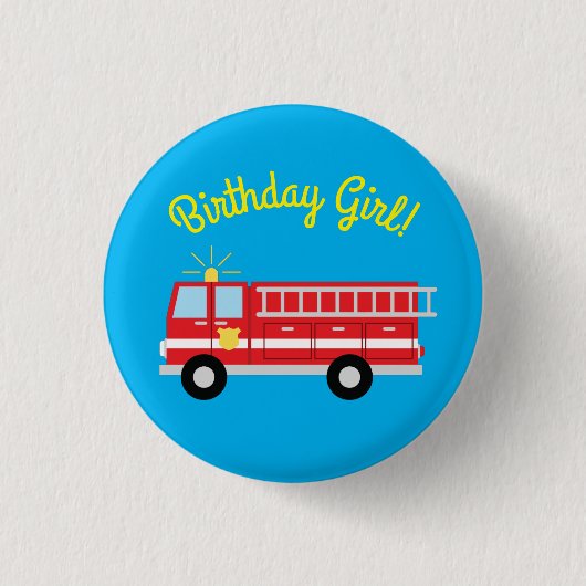 Birthday Party Birthday Girl Button (Vorderseite)