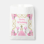 Birthday Party Blonde Princess in Pink Geschenktütchen (Vorderseite)