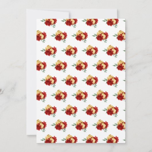 Birthday Party Blonde Princess in Red Einladung (Rückseite)