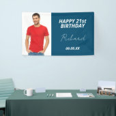 Birthday Party Blue Foto Typ Banner (Messeveranstaltung)