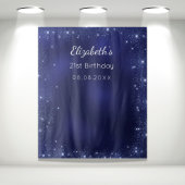 Birthday Party Blue Glitzer Staub Foto Hintergrund Wandteppich