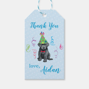 Birthday Party Bouvier des Flandres Vielen Dank Geschenkanhänger