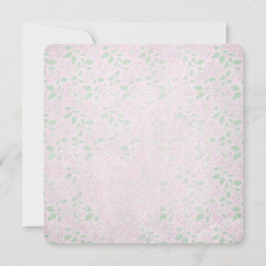 Birthday Party Bow Einladung (Rückseite)