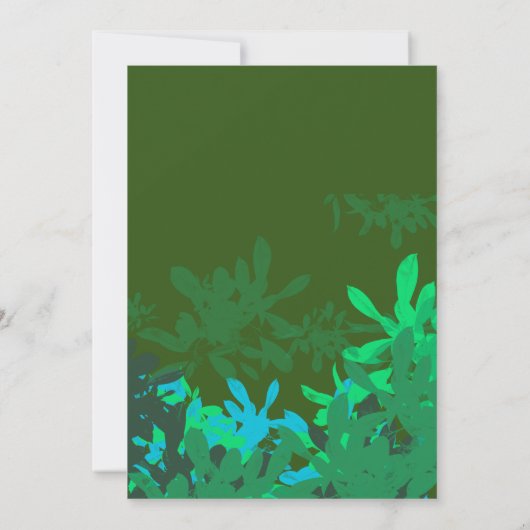 Birthday Party Boy Chameleon, Eidechse, Frosch Einladung (Rückseite)