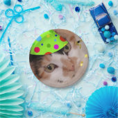 Birthday Party Calico Cat Pappteller (Party)