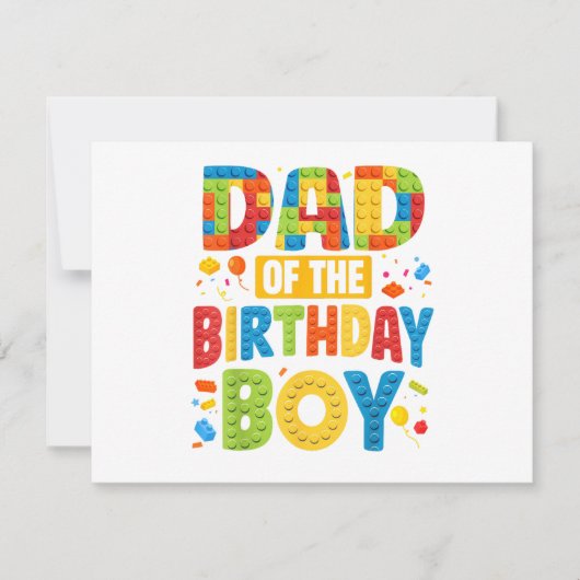 Birthday Party Dad Einladung (Vorderseite)