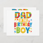 Birthday Party Dad Einladung (Vorne/Hinten)