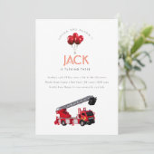 Birthday Party Dankeskarte (Stehend Vorderseite)