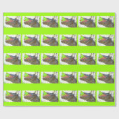 Birthday Party Dinosaur Geschenkpapier (Flach)
