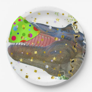 Birthday Party Dinosaur Pappteller