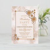 Birthday Party Einladung (Stehend Vorderseite)