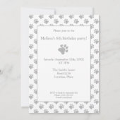 Birthday Party Einladung (Rückseite)