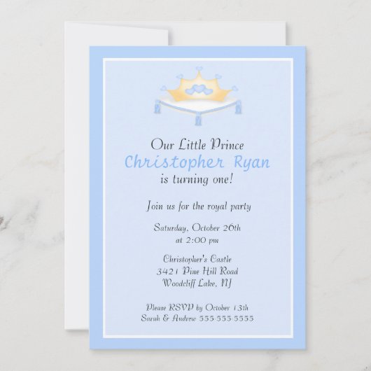 Birthday Party Einladung (Vorderseite)