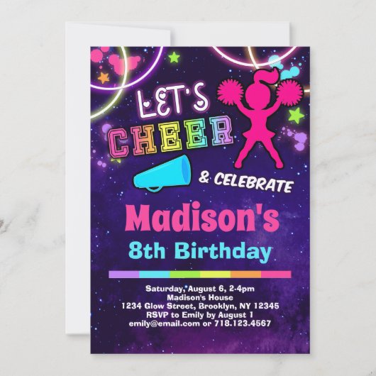 Birthday Party Einladung (Vorderseite)