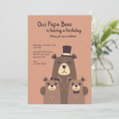 Birthday Party Einladung (Stehend Vorderseite)