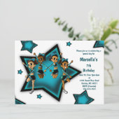 Birthday Party Einladung (Stehend Vorderseite)