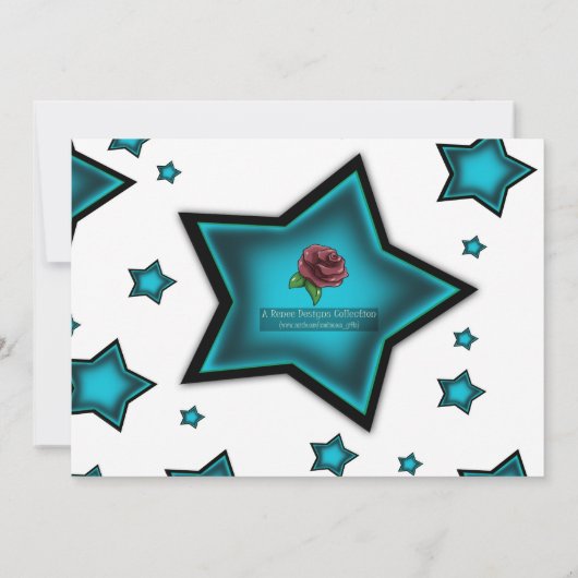 Birthday Party Einladung (Rückseite)