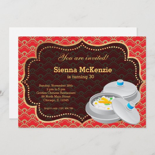 Birthday Party Einladung (Vorne/Hinten)