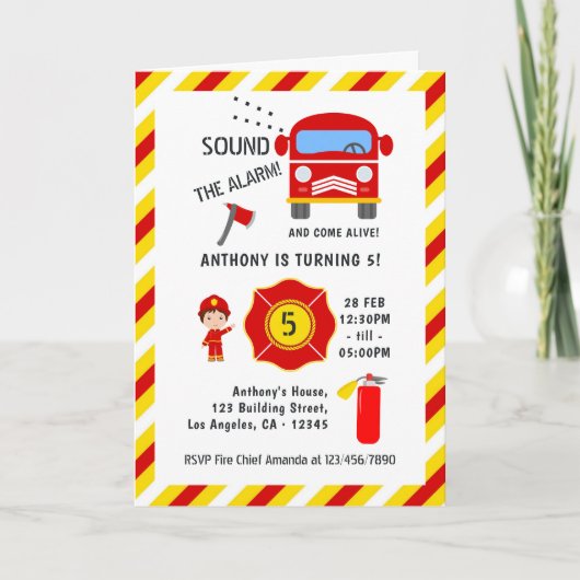 Birthday Party Einladung (Vorderseite)