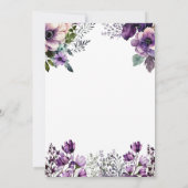 Birthday Party Einladung Sonnenblumen (Rückseite)