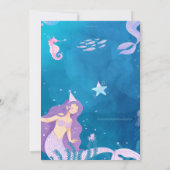 Birthday Party - Einladung von Blue und Lila Merma (Rückseite)