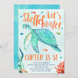 Birthday Party-Einladung von Sea Turtle Einladung